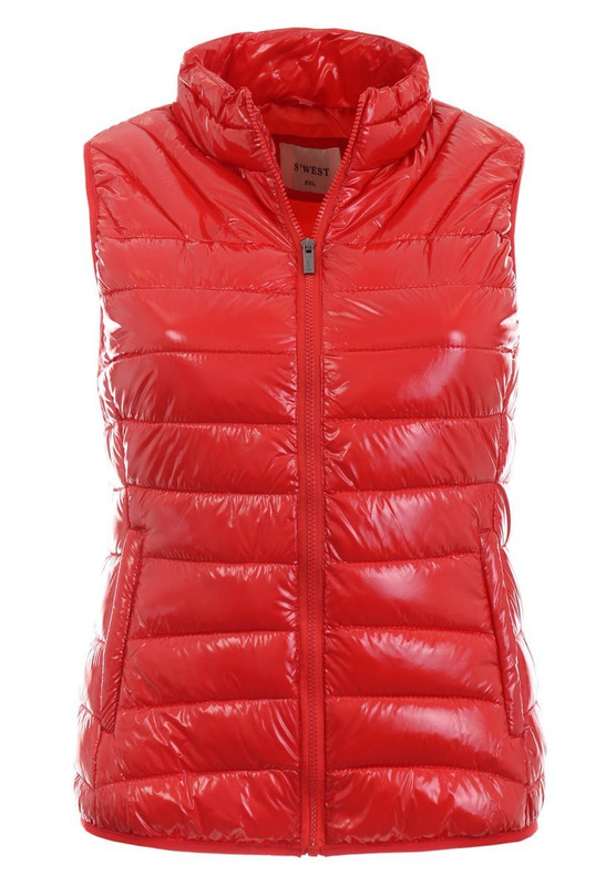 Damska Kamizelka Bezrękawnik Beata Czerwona