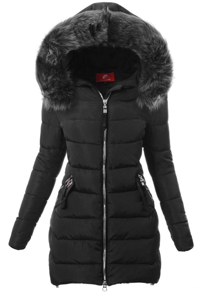Damska Zimowa Kurtka Ortalionowa Paulina Czarna