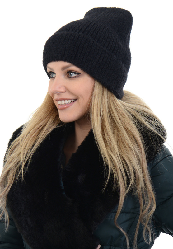 Damska Czapka Czarna