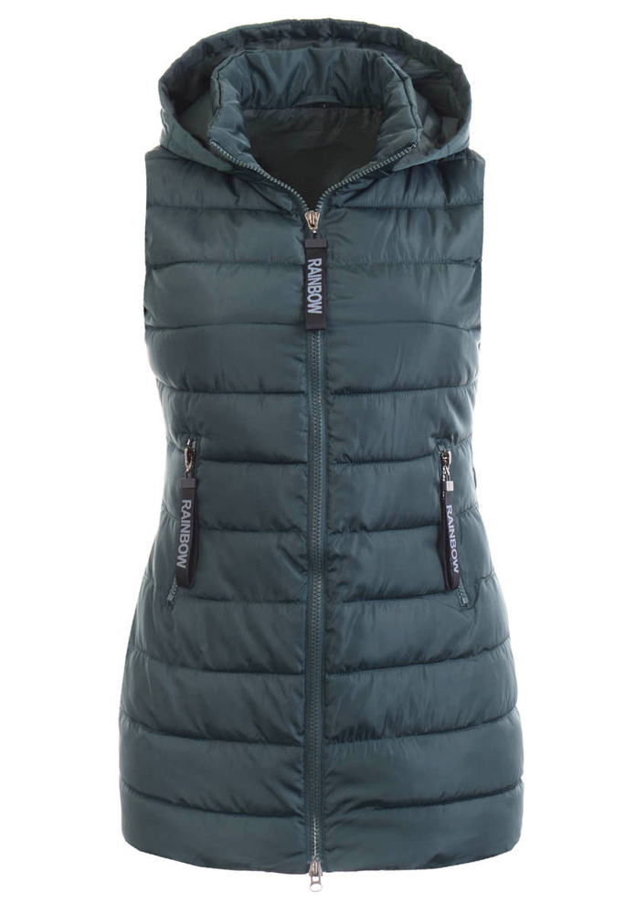 Damska Kamizelka Bezrękawnik Ajla Zielony