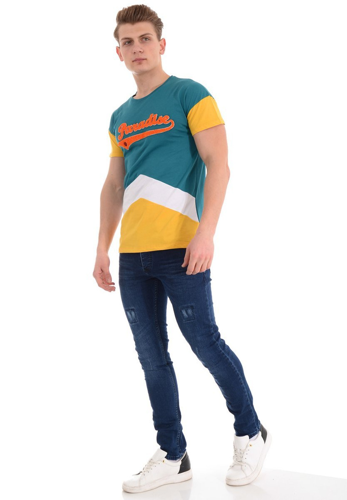 Męska Koszulka T-Shirt Nadruk Zielona