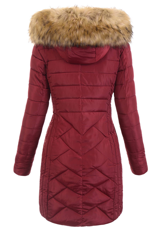 Damska Ortalionowa Kurtka Ernesta Bordowa