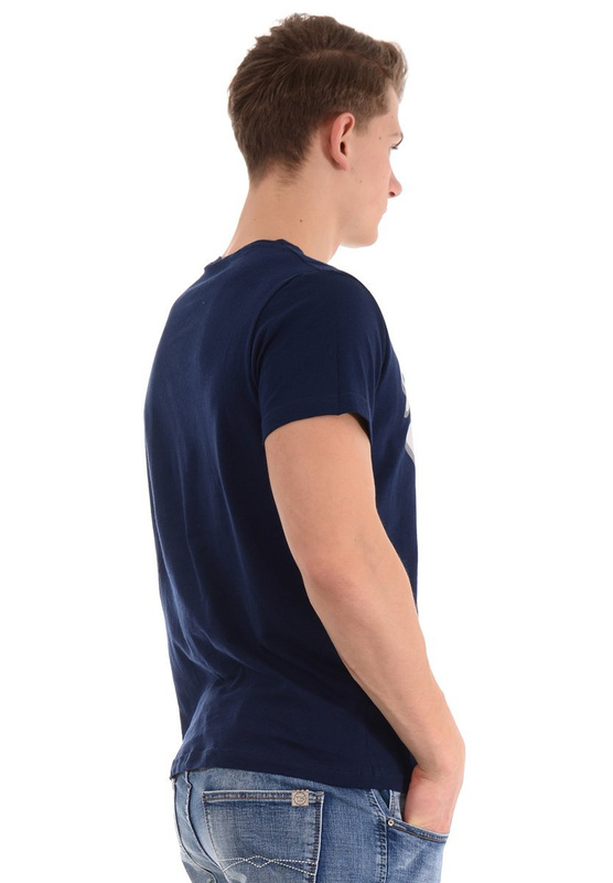 Męska Koszulka T-Shirt Nadruk Granatowa