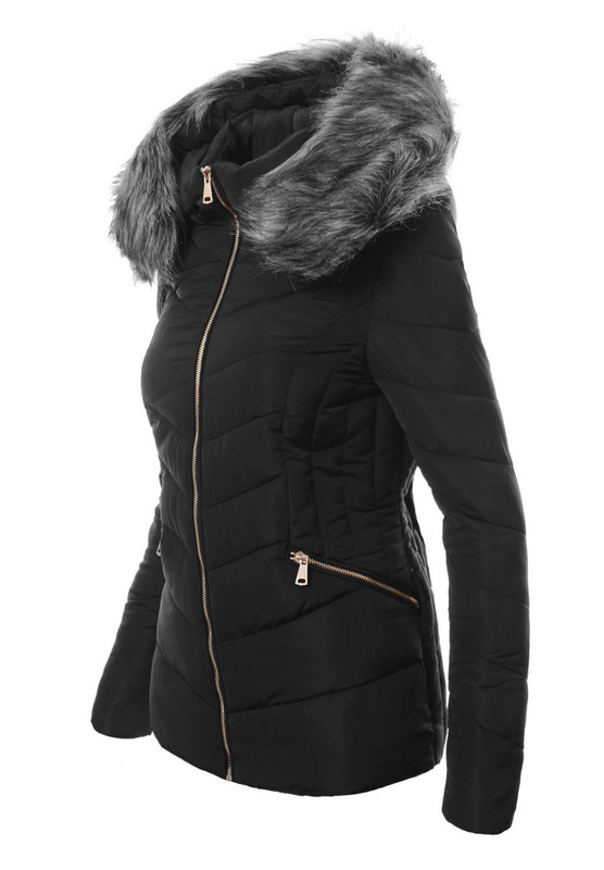 Damska Zimowa Kurtka Ortalionowa Czarna