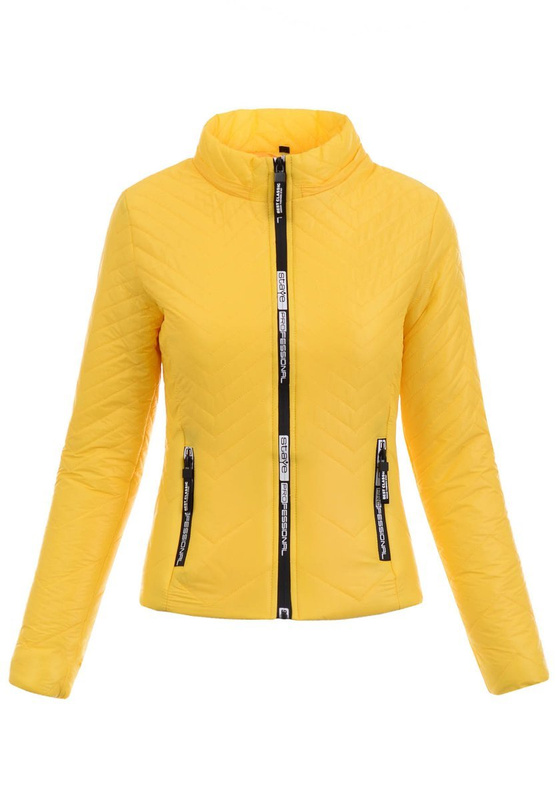 Damska Wiosenna Kurtka Ligia Żółta