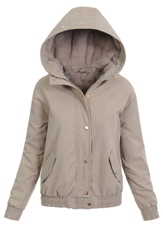 Damska Kurtka Parka Zimowa Alessia Beżowa