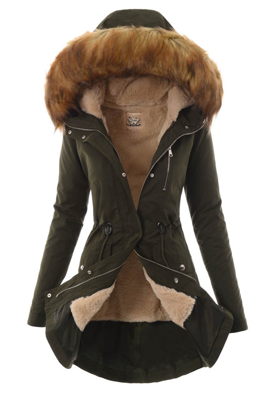 Damska Kurtka Parka Zimowa 2w1 Lidia Zielona