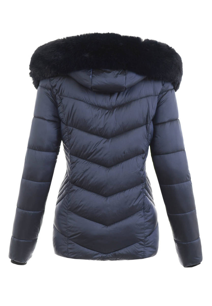 Kurtka Zimowa Pikowana Żaneta Granatowa