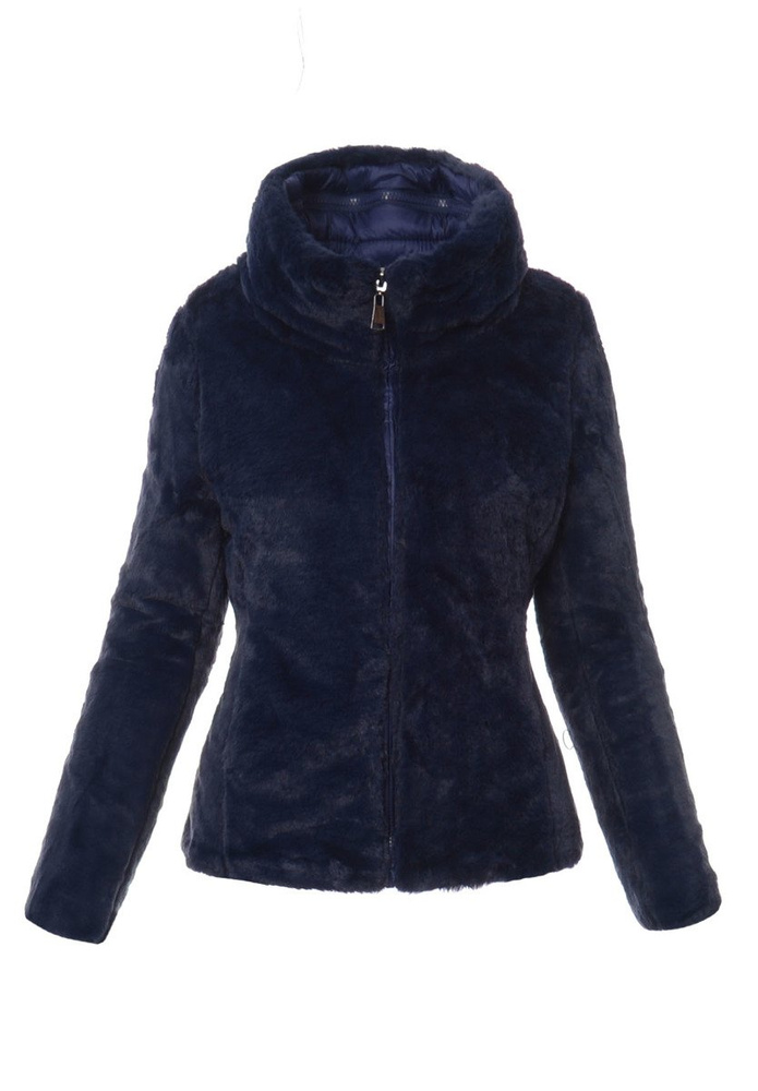 Damska Dwustronna Zimowa Kurtka Ortalionowa Nikola Granatowa