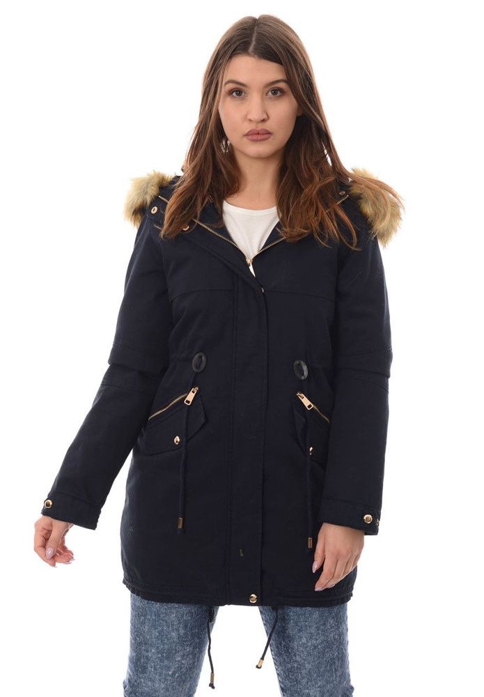 Damska Kurtka Parka Zimowa 2w1 Karola Granat