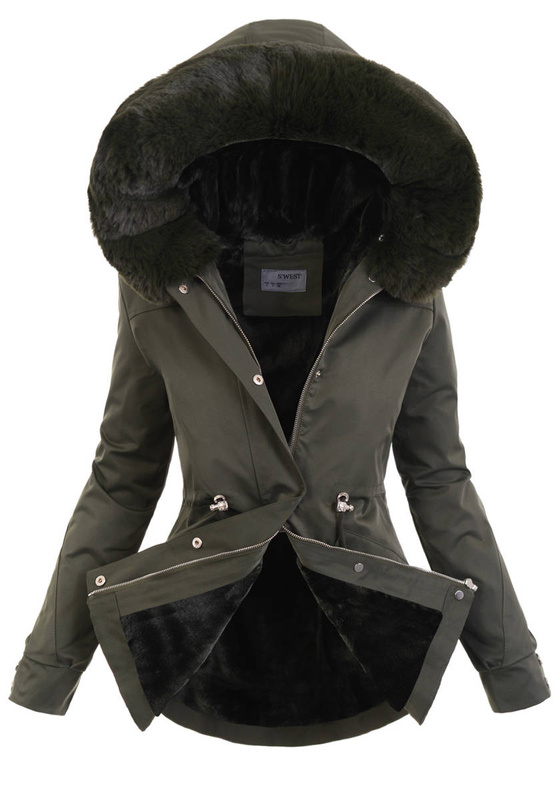 Damska Kurtka Parka Angelika Khaki