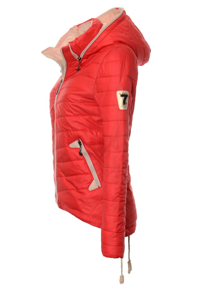 Damska Jesienna Kurtka Ortalionowa Eva Malinowa