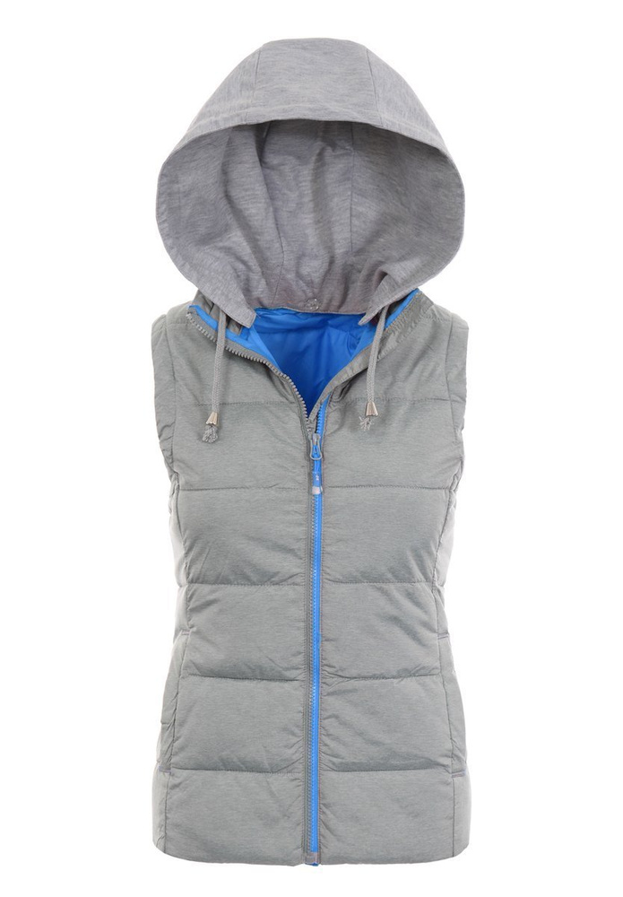 Damska Kamizelka Bezrękawnik Renata Szaro-Niebieska