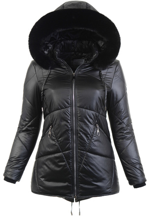 Damska Zimowa Kurtka Janina Czarna