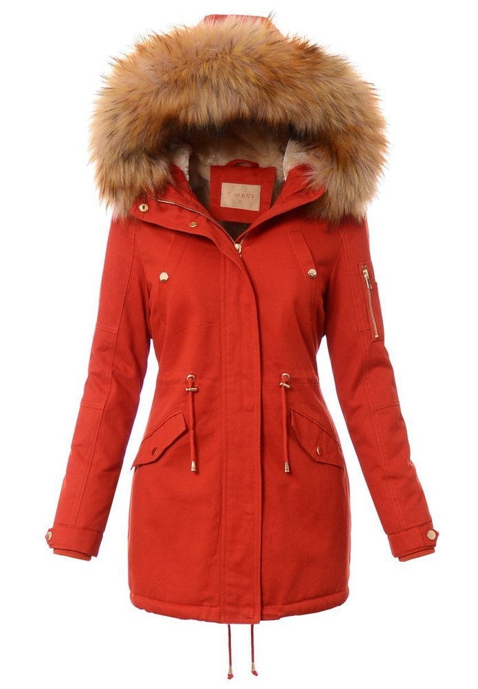 Damska Kurtka Czerwona