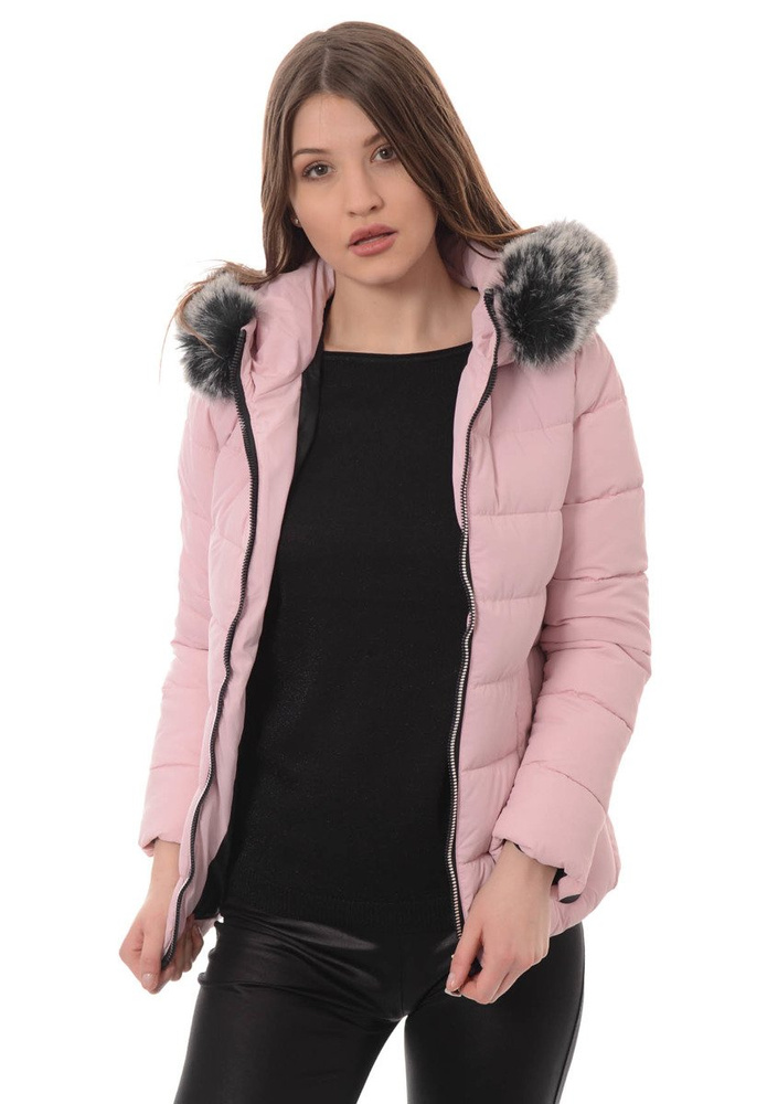 Damska Zimowa Kurtka Ortalionowa Różowa