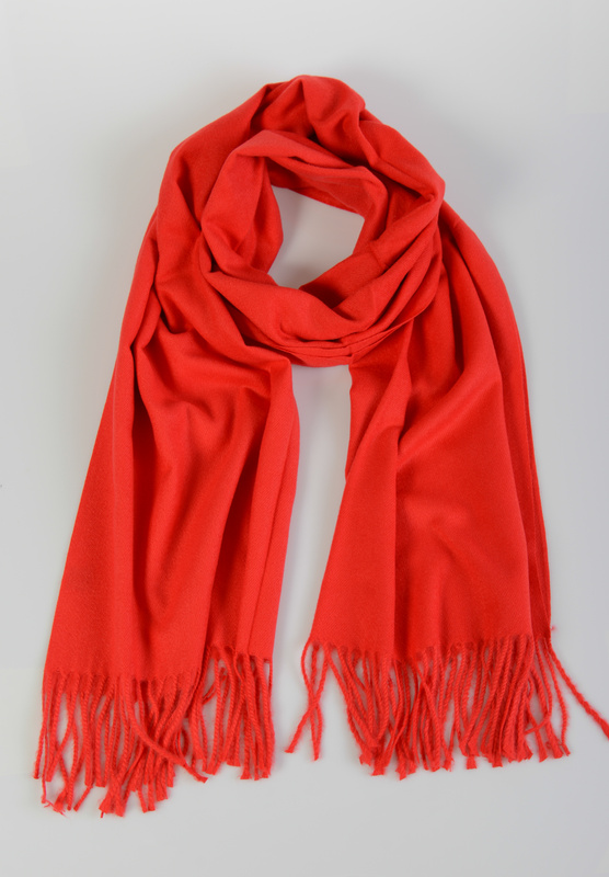 Szal Damski Czerwony