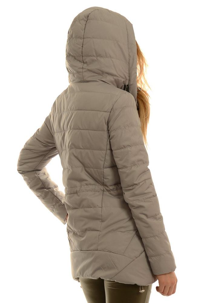 Damska Jesienna Wiosenna Kurtka Lilien Szara