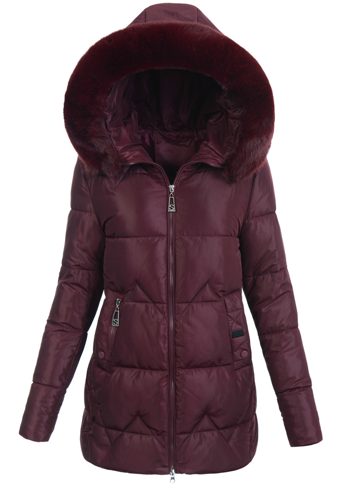 Damska Kurtka Zimowa Amira Bordowa