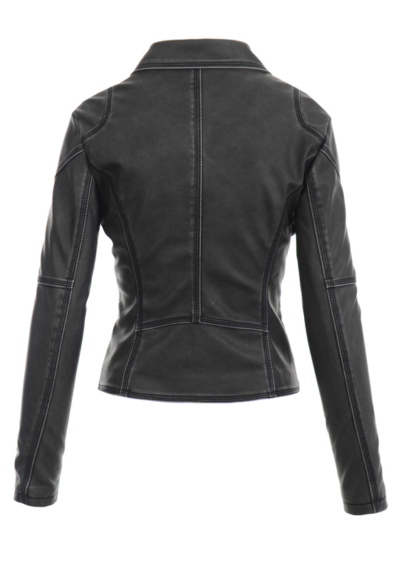 Damska Kurtka Ramoneska Eliza Popielata