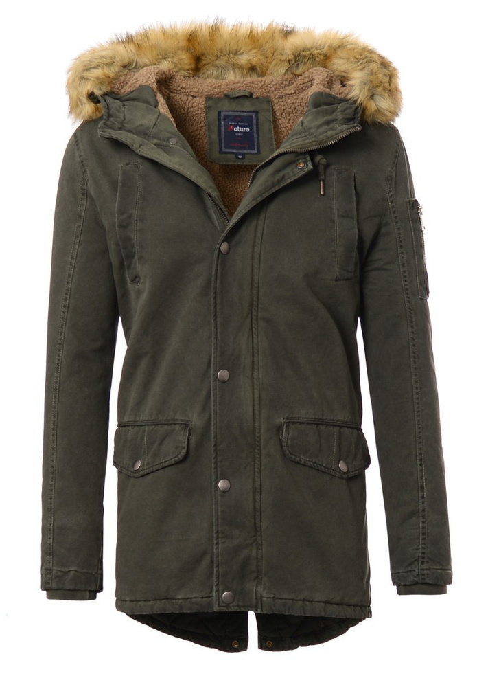 Męska Kurtka Parka Paweł Zielona