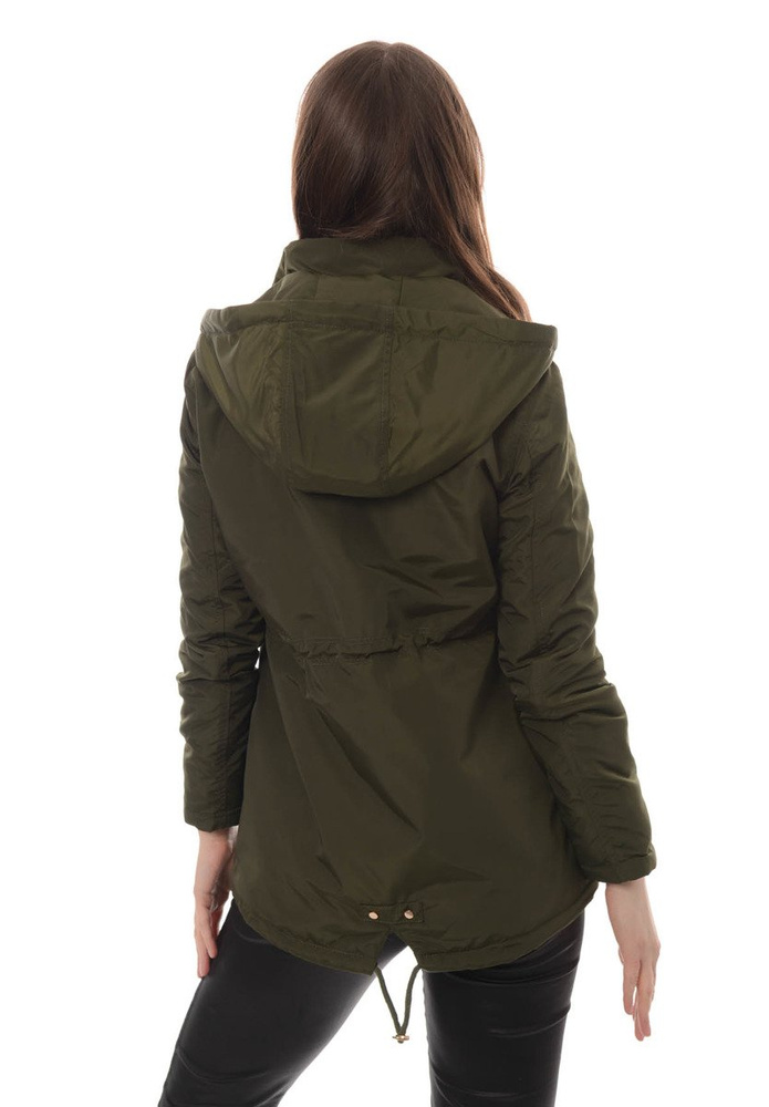Damska Kurtka Parka Ortalionowa Wiosenna Ania Zielona