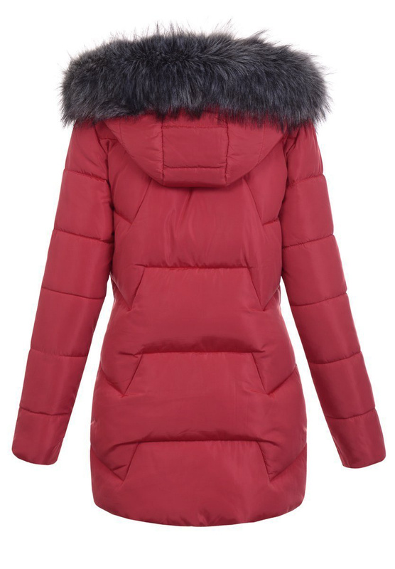 Damska Kurtka Ortalionowa Sara Bordowa