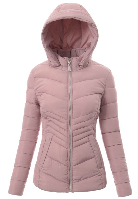 Damska Zimowa Kurtka Ortalionowa Różowa