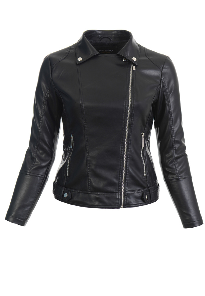 Damska Kurtka Ramoneska Emilie Czarna