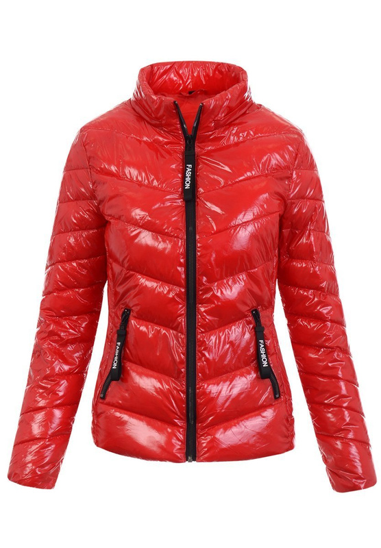 Damska Wiosenna Kurtka Hana Czerwona