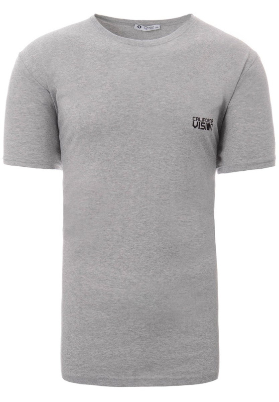Męska Koszulka T-Shirt Nadruk California Vision Jasno Szara