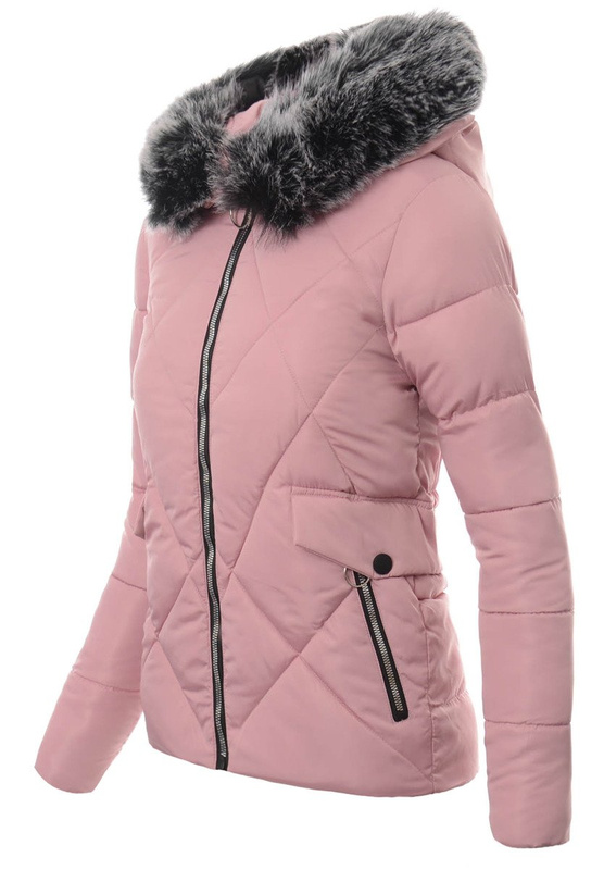 Damska Zimowa Kurtka Ortalionowa Różowa