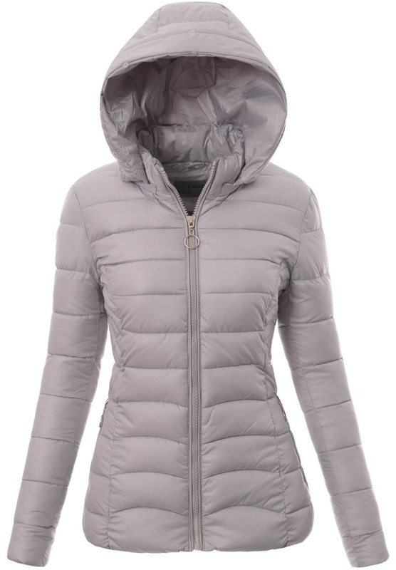 Damska Zimowa Kurtka Ortalionowa Daria Szara