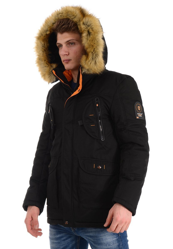 Męska Zimowa Kurtka Robert Czarna