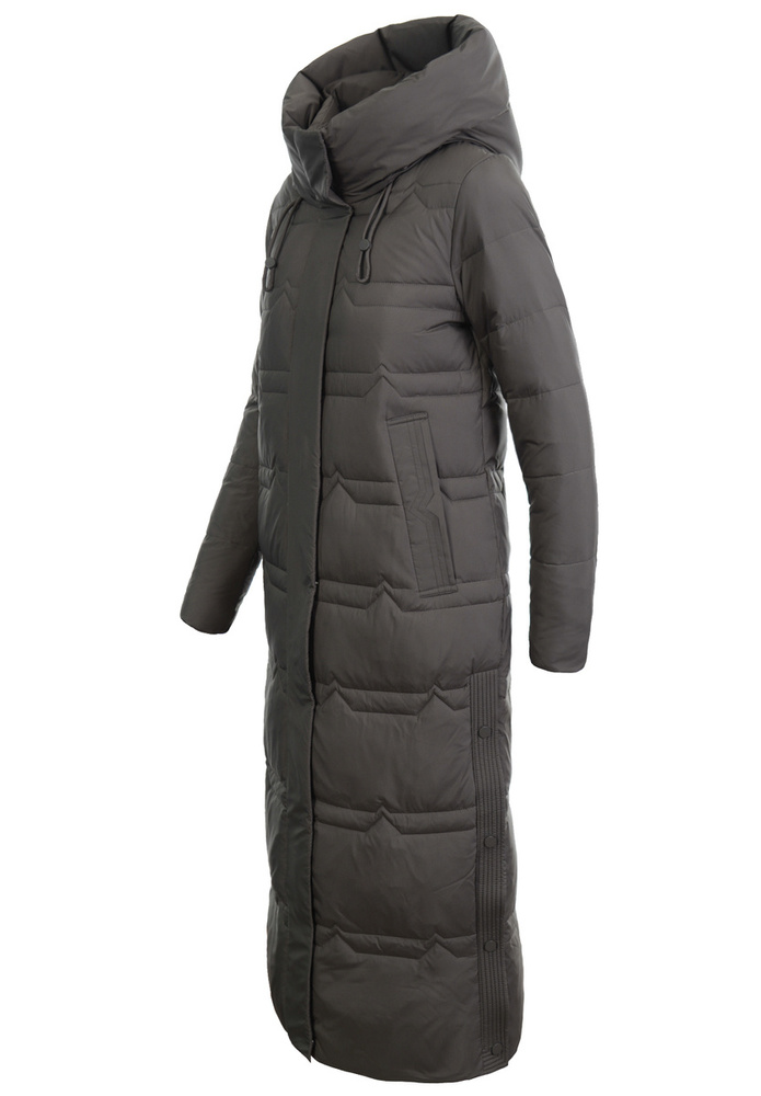 Damska Kurtka Ortalionowa Długa Nina Brązowa