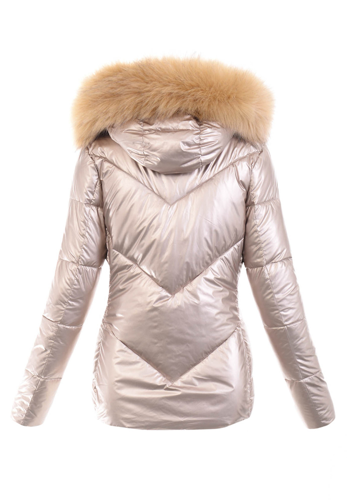 Damska Kurtka Zimowa Amelia Złota