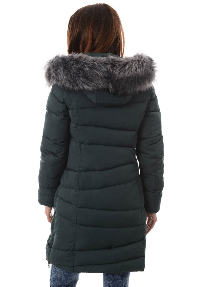 Damska Zimowa Kurtka Ortalionowa Miriam Zielona