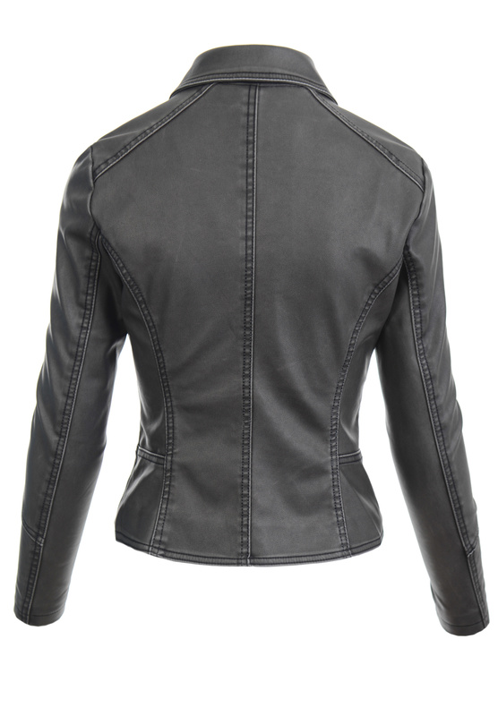 Damska Kurtka Ramoneska Elif Grafitowa