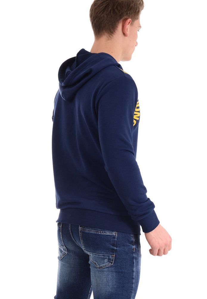 Męska Bluza Z Kapturem Granatowa