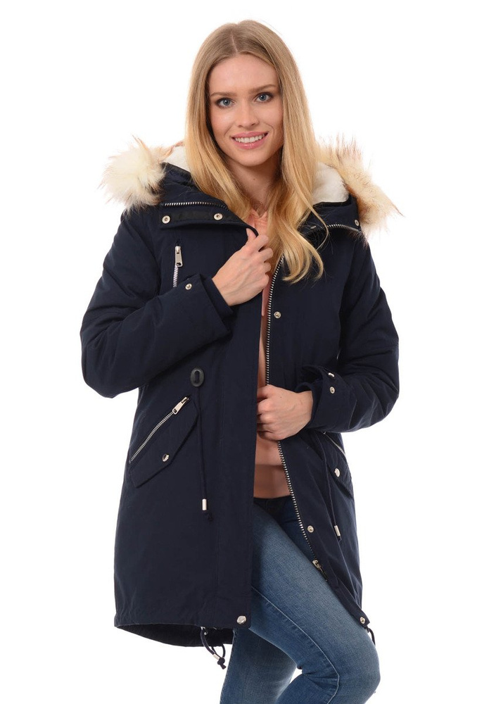 Damska Kurtka Parka Zimowa 2w1 Mirela Granat