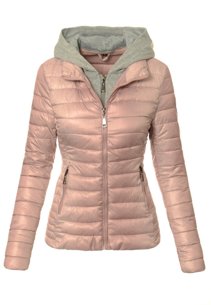 Damska Wiosenna Kurtka Ortalionowa Elma Różowa