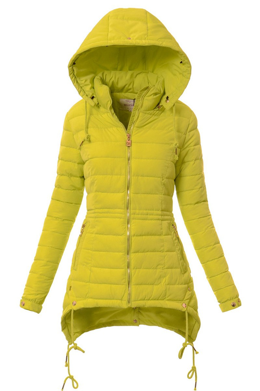 Damska Kurtka Ortalionowa Kristin Limonkowa