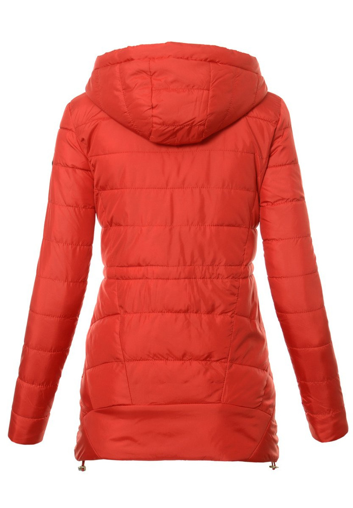 Damska Jesienna Wiosenna Kurtka Lilien Czerwona