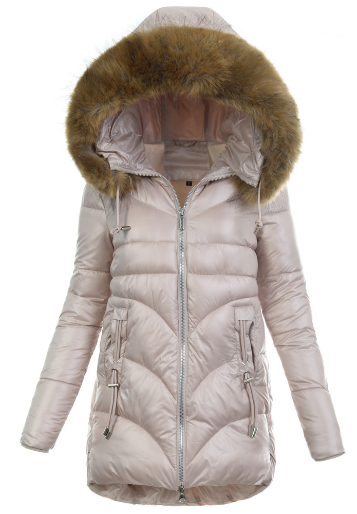 Damska Kurtka Zimowa Justyna Różowa