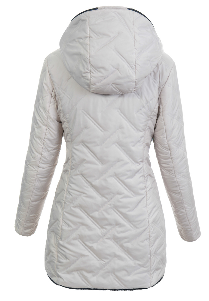 Damska Kurtka Dwustronna Zimowa Damiana Kremowa
