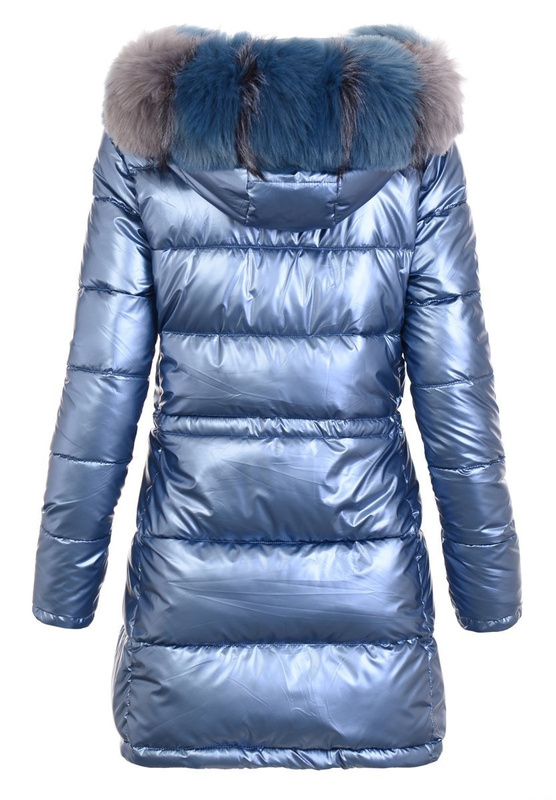 Damska Kurtka Ortalionowa Adelajda Niebieska