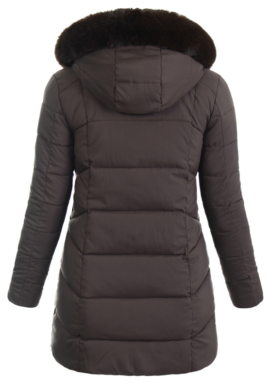 Damska Kurtka Pikowana Kasandra Brązowa