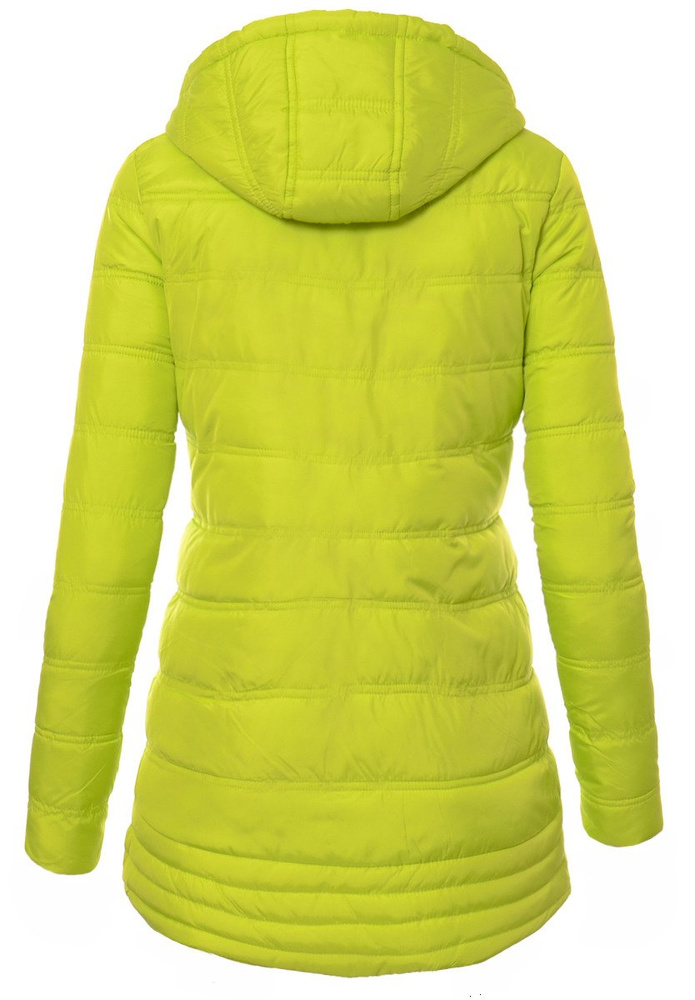 Damska Jesienna Wiosenna Kurtka Limonkowa