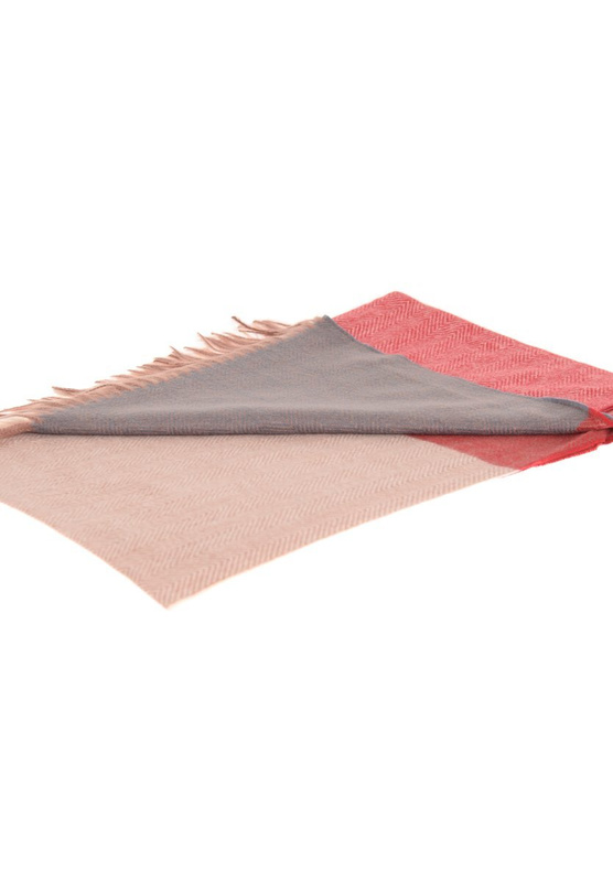 Szal Damski Szaro Czerwona