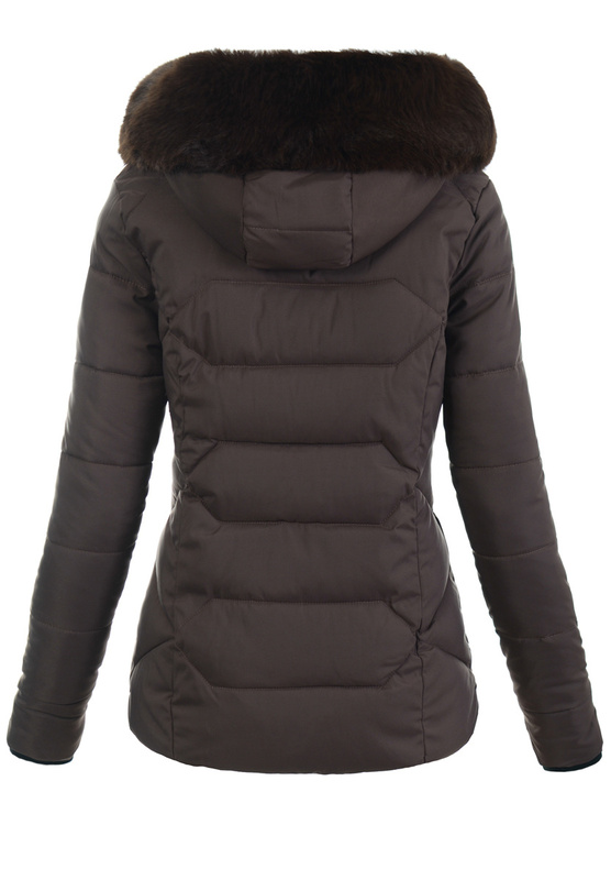 Damska Kurtka Pikowana Nora Brązowa